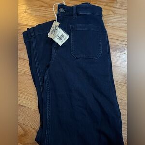 NWT Faherty Stretch Terry Slim Wide Leg Pant